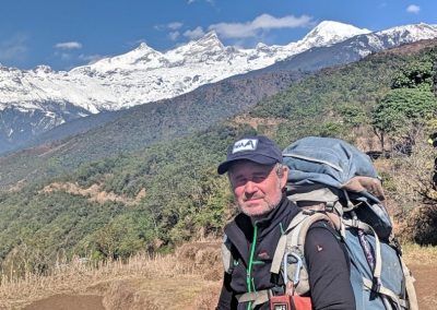 Seane Pieper enroute to Nag Pokhari