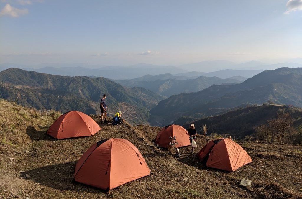 camping in the himalayas