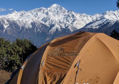 Buddha peak 6652m from campsite en route