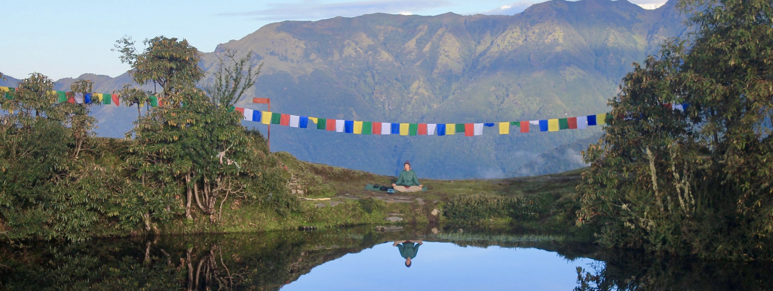 Meditating at Nag Pokhari